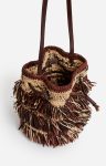 Bucket Bags Raffia Bucket Bag In Raphia Fawn/Black Vanessa Bruno Women - Image 3