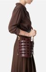 Bucket Bags Women Small Woven Leather Bucket Bag Buffalo Leather Vanessa Bruno Classic Brown - Image 2