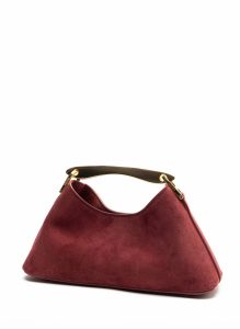 Burgundy Mini Boomerang Suede Burgundy Elleme Women Boomerang - Image 3