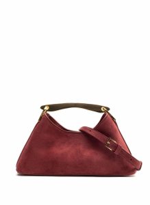 Burgundy Mini Boomerang Suede Burgundy Elleme Women Boomerang - Image 4