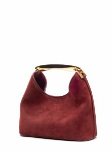 Burgundy Small Boomerang Suede Burgundy Elleme Women Boomerang - Image 2