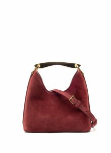 Burgundy Small Boomerang Suede Burgundy Elleme Women Boomerang - Image 3