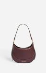 Burgundy Small Leather Daily Bag Smooth Leather Vanessa Bruno Crossbody Bags Women
