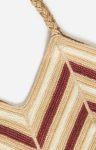 Burgundy Women Vanessa Bruno Shoulder Bags Mutlicolor Jute Basket Berlingot Shape - Image 4