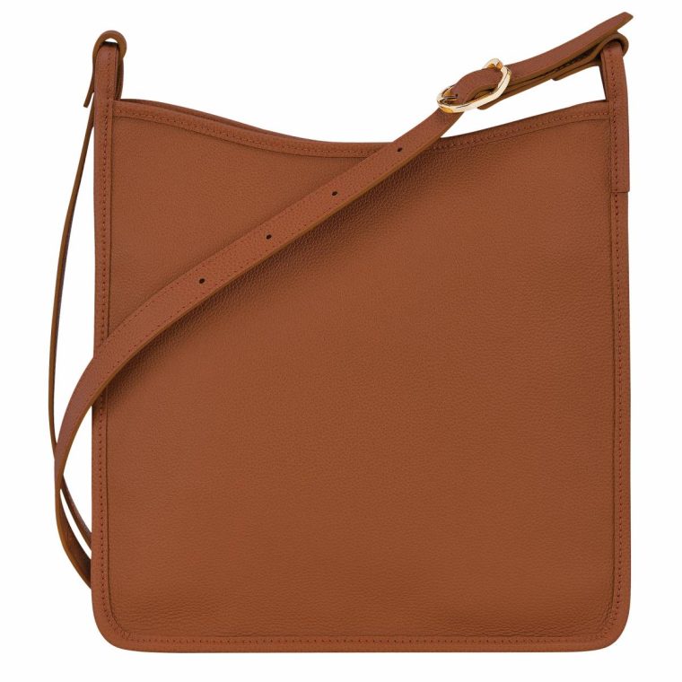 Caramel Leather Bags Longchamp Le Foulonné M Crossbody Bag Caramel - Leather Women - Image 4