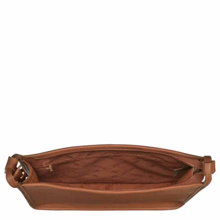 Caramel Leather Bags Longchamp Le Foulonné M Crossbody Bag Caramel - Leather Women - Image 5