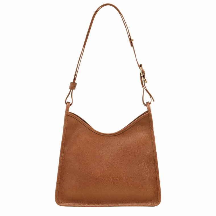 Caramel Longchamp Leather Bags Le Foulonné M Hobo Bag Caramel - Leather Women - Image 4