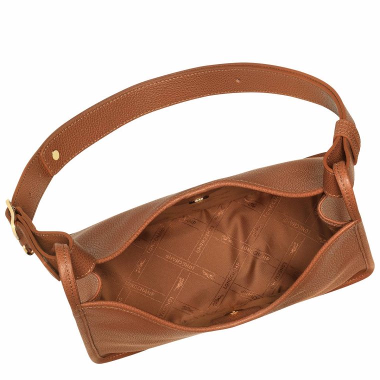 Caramel Longchamp Leather Bags Le Foulonné M Hobo Bag Caramel - Leather Women - Image 5