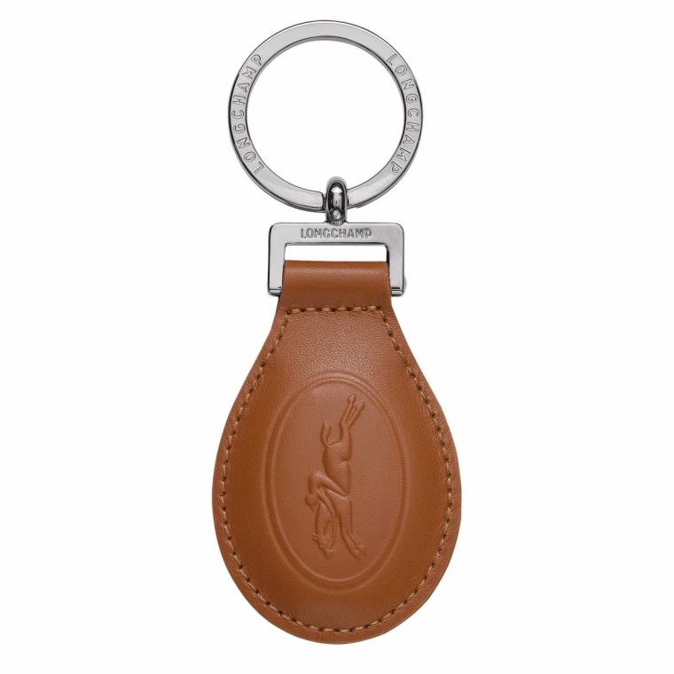 Caramel Longchamp Women Keyrings Le Foulonné Key-Rings Caramel - Leather