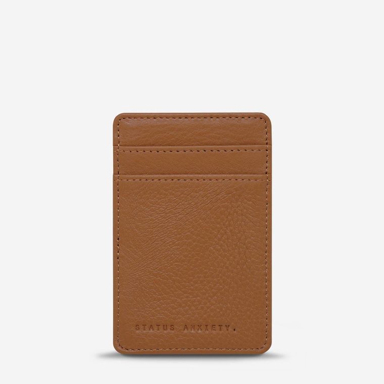 Card Holders Men Status Anxiety Flip Wallet - Camel Camel