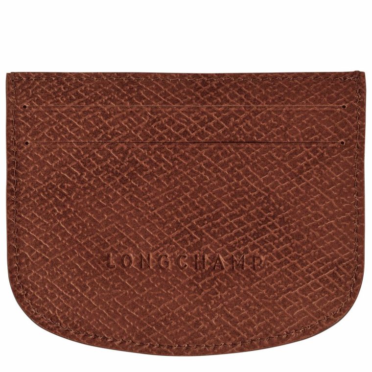 Cardholders & Coin Purses Épure Card Holder Brown - Leather Women Longchamp Brown - Image 2