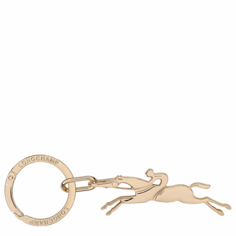 Cavalier Longchamp Keyring Very Pale Gold - Metal Women Keyrings Very Pale Gold