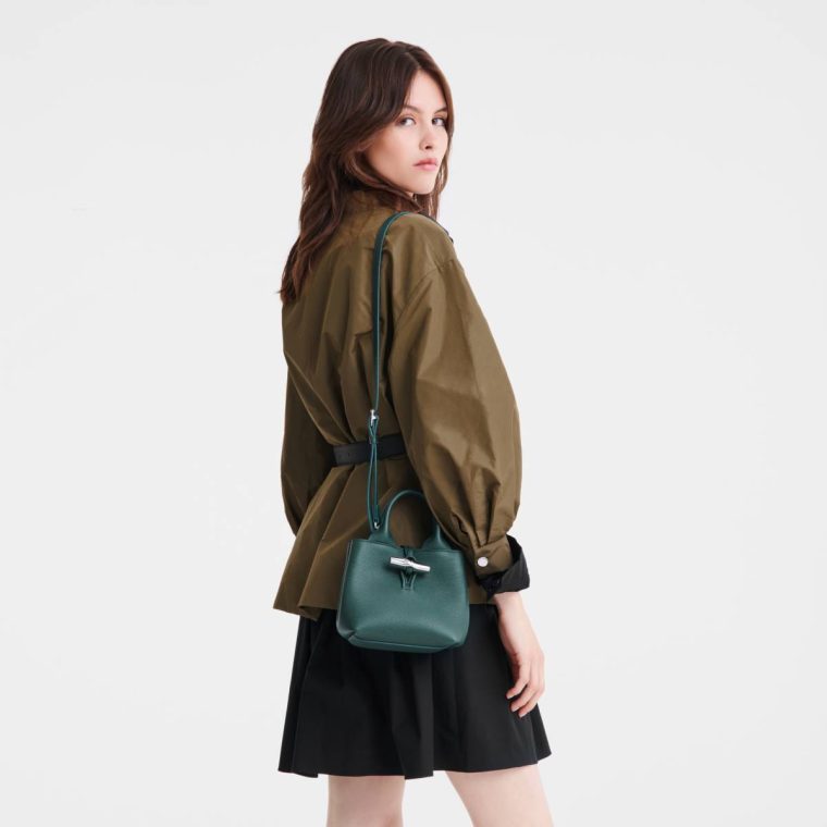 Cedar Leather Bags Women Le Roseau Xs Handbag Cedar - Leather Longchamp - Image 2