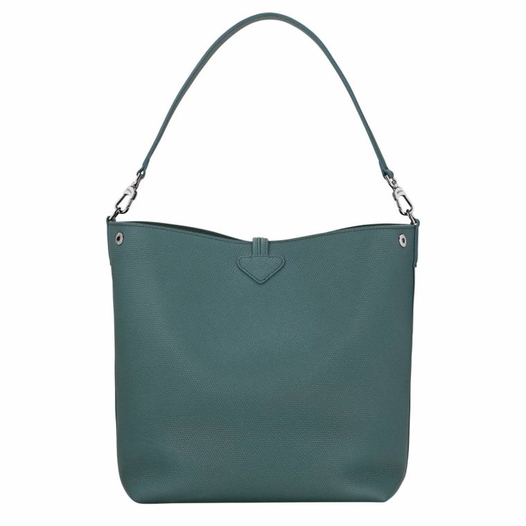 Cedar Longchamp Women Le Roseau M Shoulder Bag Cedar - Leather Leather Bags - Image 4