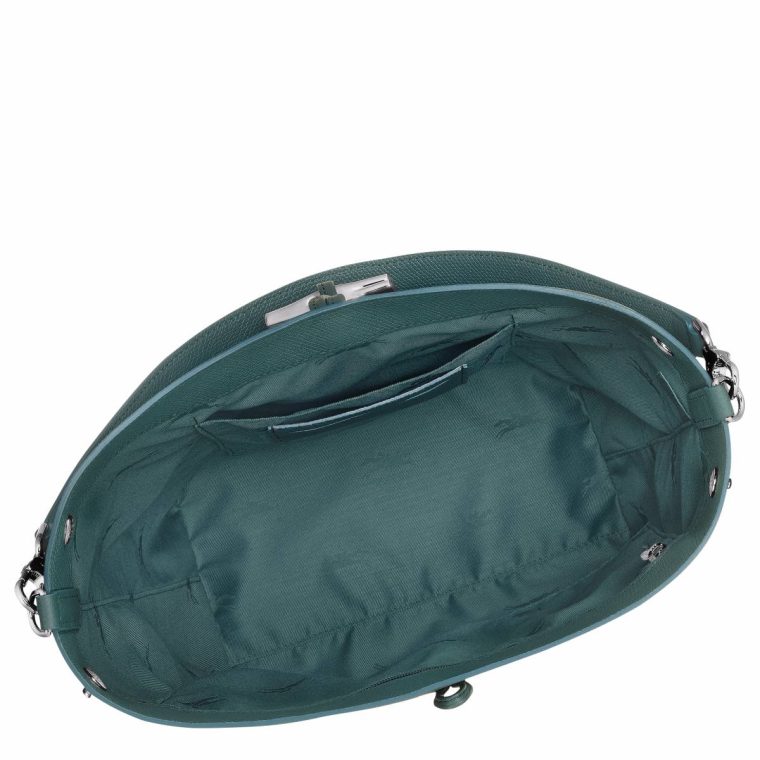 Cedar Longchamp Women Le Roseau M Shoulder Bag Cedar - Leather Leather Bags - Image 5
