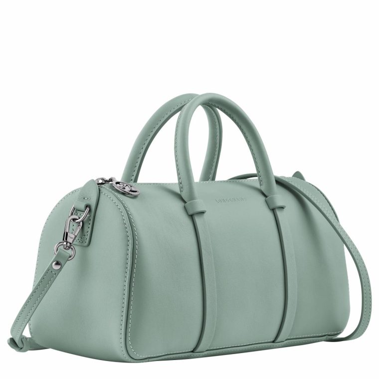 Celadon Women Daylong M Handbag Celadon - Leather Longchamp Leather Bags - Image 3