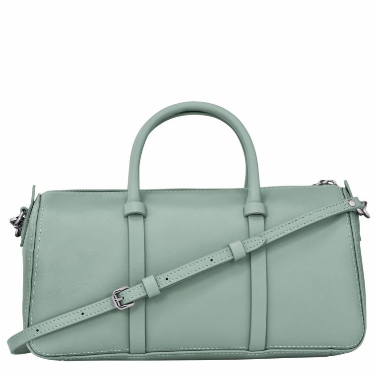 Celadon Women Daylong M Handbag Celadon - Leather Longchamp Leather Bags - Image 4