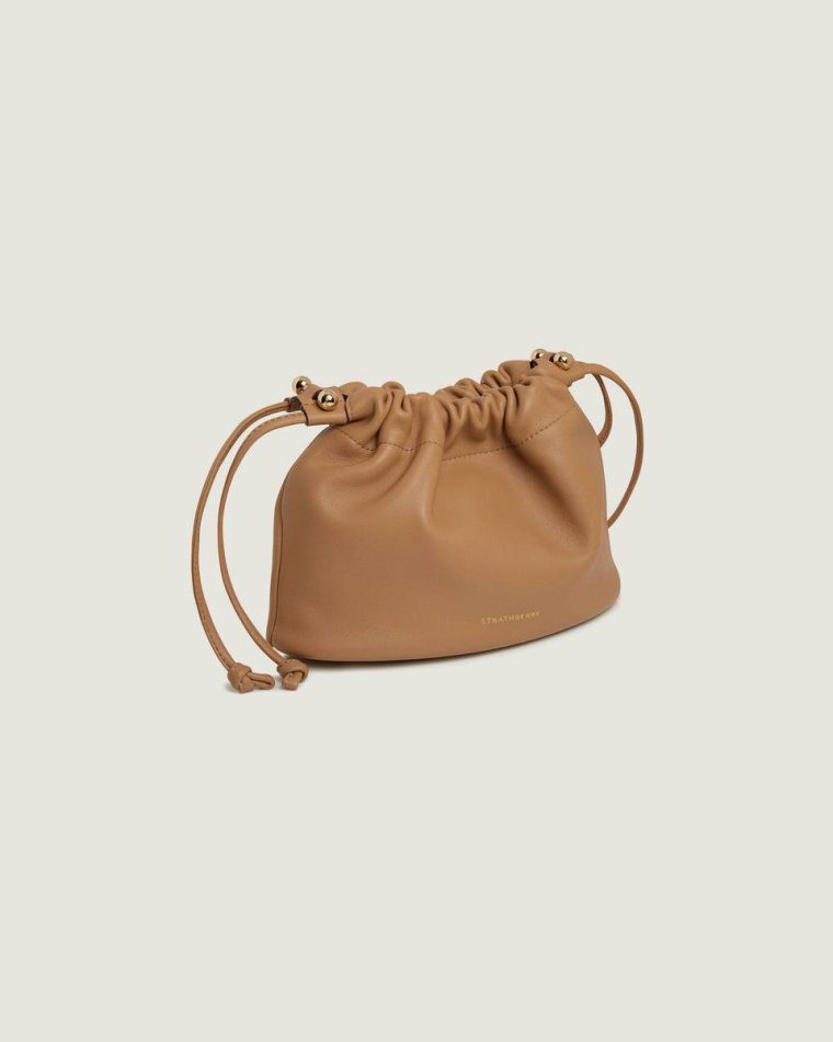 Charlotte Drawstring Small & Mini Bags Women Strathberry Caramel - Image 2
