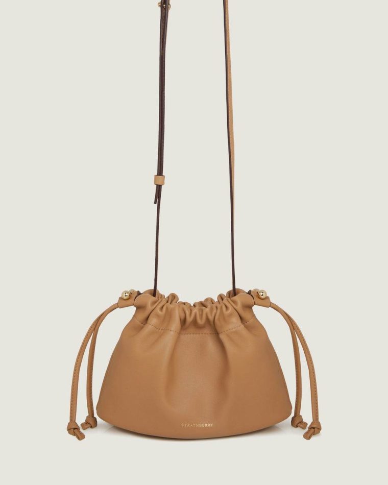 Charlotte Drawstring Small & Mini Bags Women Strathberry Caramel - Image 3