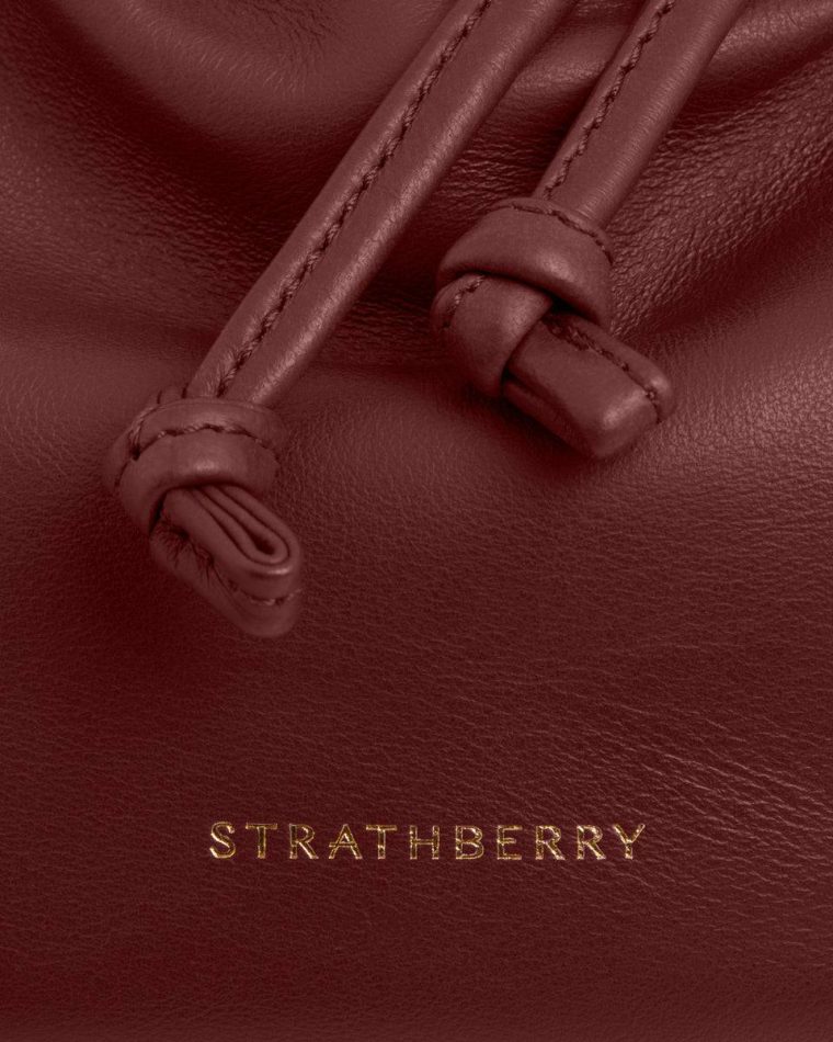 Charlotte Drawstring Women Oxblood Small & Mini Bags Strathberry - Image 5