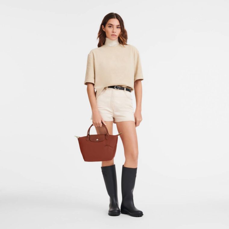 Chestnut Handbags Women Longchamp Le Pliage Green S Handbag Chestnut - Recycled Canvas