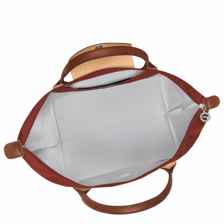 Chestnut Le Pliage Green M Handbag Chestnut - Recycled Canvas Women Handbags Longchamp - Image 4