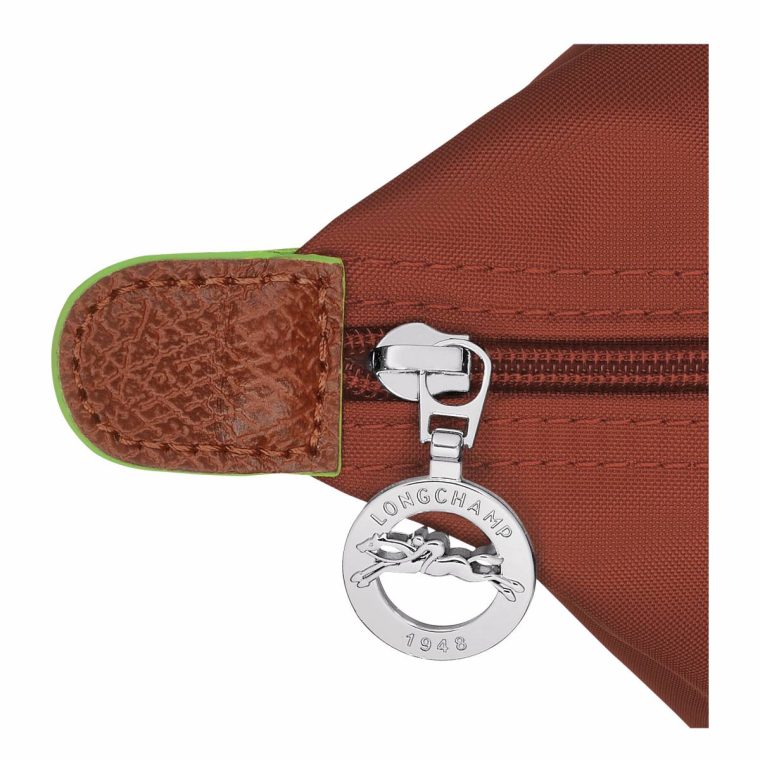 Chestnut Le Pliage Green M Handbag Chestnut - Recycled Canvas Women Handbags Longchamp - Image 5