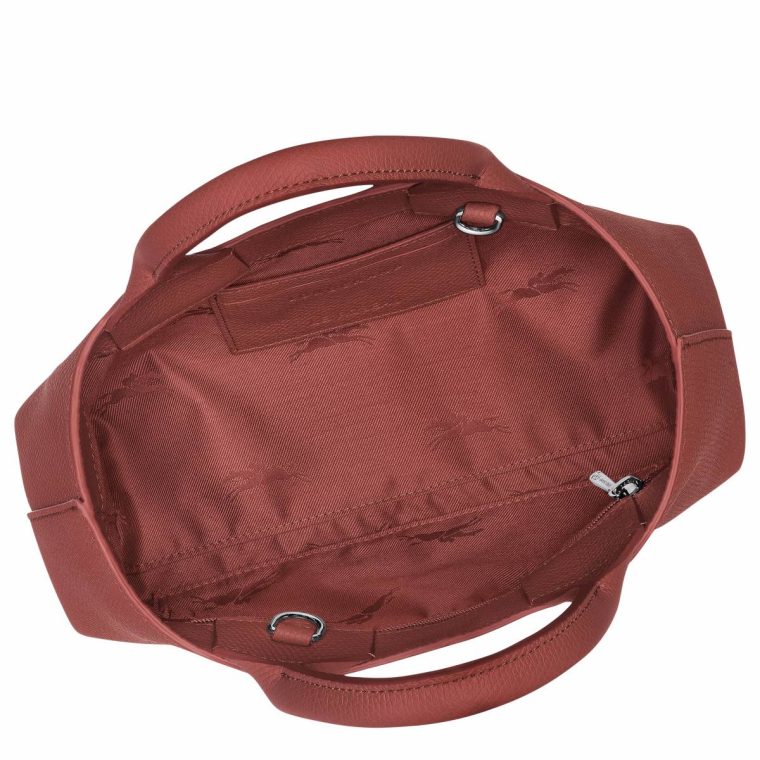 Chestnut Leather Bags Le Roseau S Handbag Chestnut - Leather Women Longchamp - Image 5