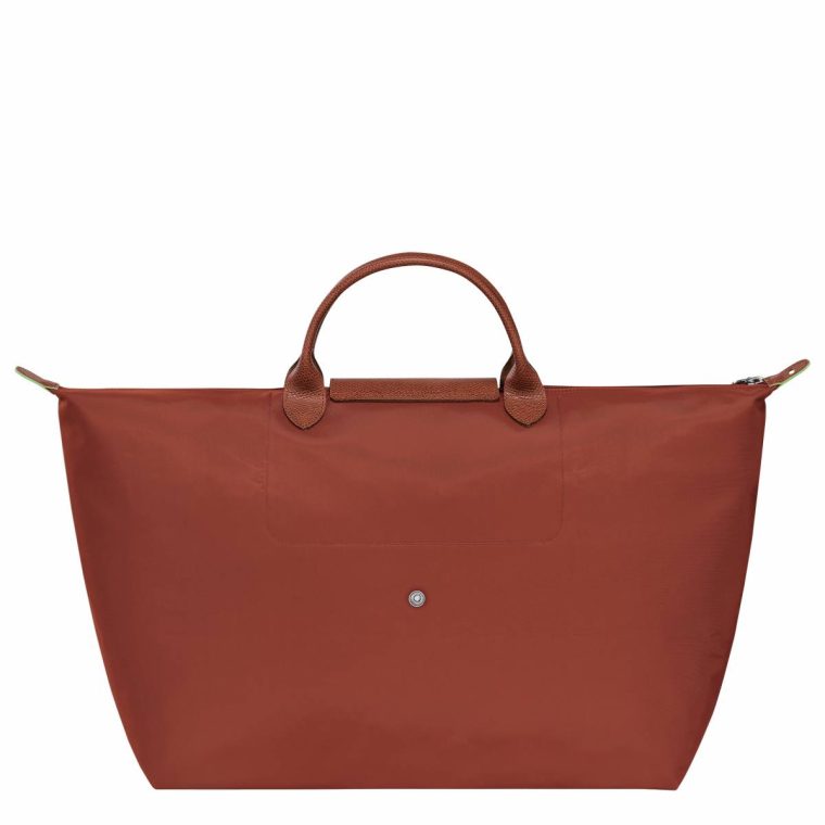 Chestnut Longchamp Le Pliage Green L Travel Bag Chestnut - Recycled Canvas Women Travel Bags - Image 3