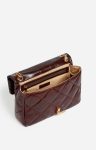 Chocolate Leather Large Moon Bag Made In Italy Vanessa Bruno Quilted Bags Women - Image 4