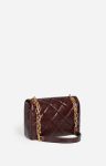 Chocolate Leather Large Moon Bag Made In Italy Vanessa Bruno Quilted Bags Women - Image 5