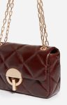 Chocolate Women Vanessa Bruno Medium Leather Moon Bag Made In Italy Quilted Bags - Image 4