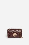 Chocolate Women Vanessa Bruno Medium Leather Moon Bag Made In Italy Quilted Bags