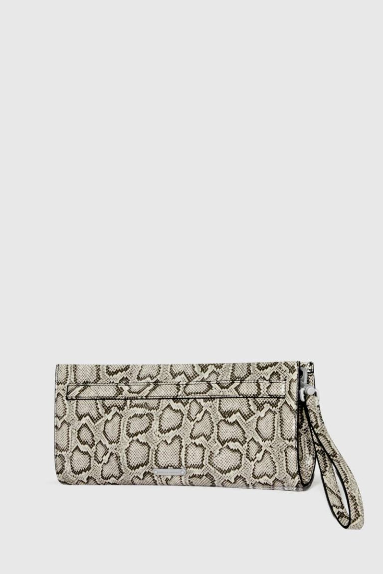 Clutch Black-White Women Curb Link Clutch Rebecca Minkoff - Image 2
