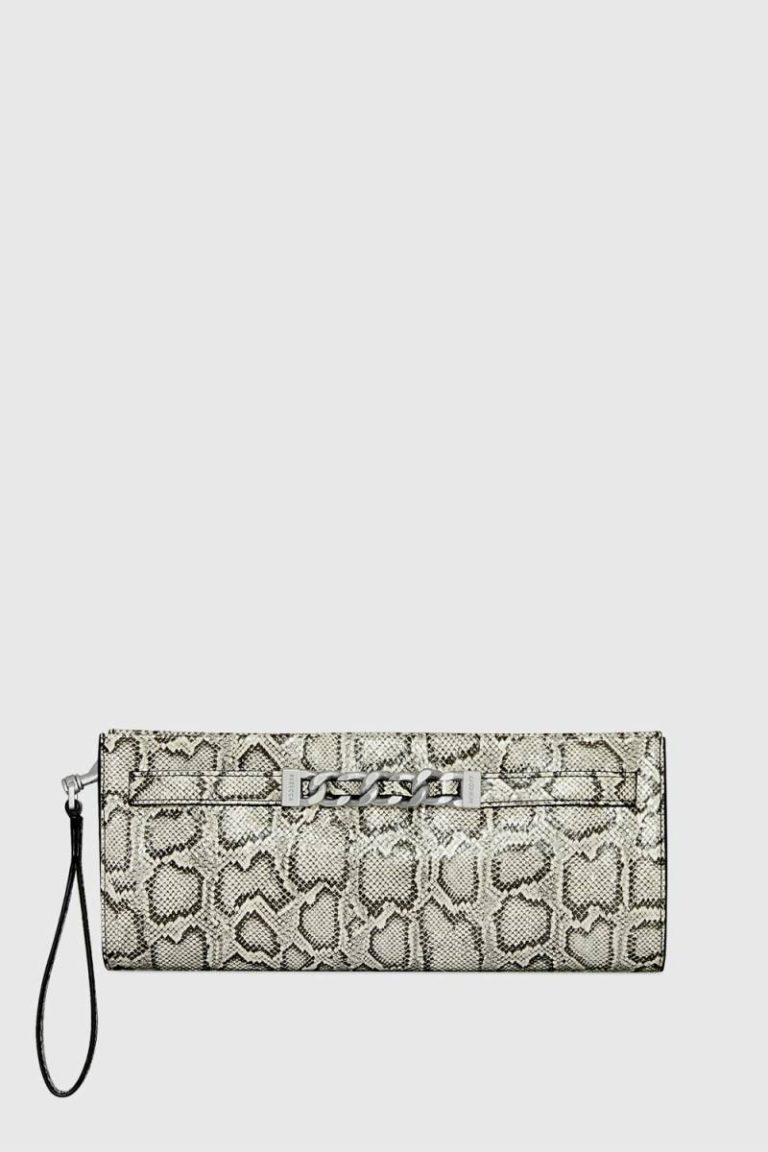 Clutch Black-White Women Curb Link Clutch Rebecca Minkoff