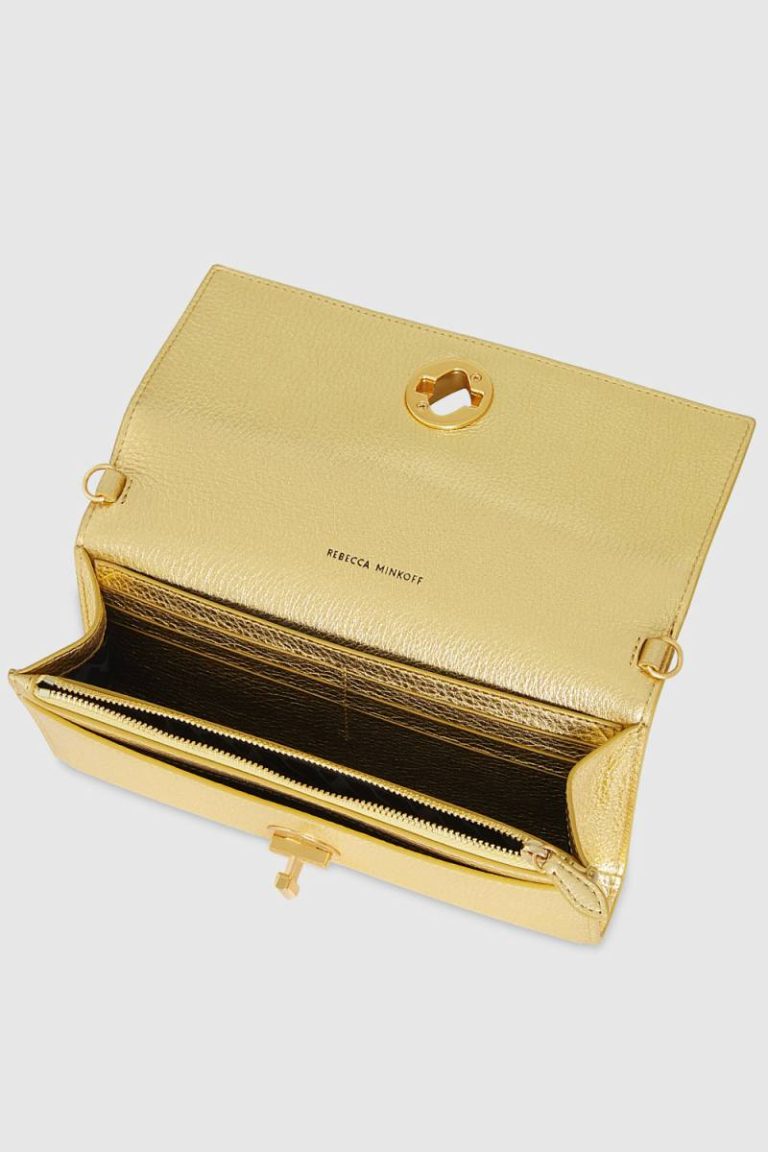 Clutch G Wallet Crossbody Women Gold Rebecca Minkoff - Image 3