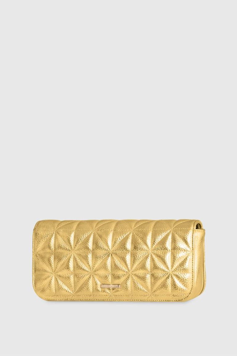 Clutch Gold Rebecca Minkoff Starburst Quilt Clutch Women - Image 2