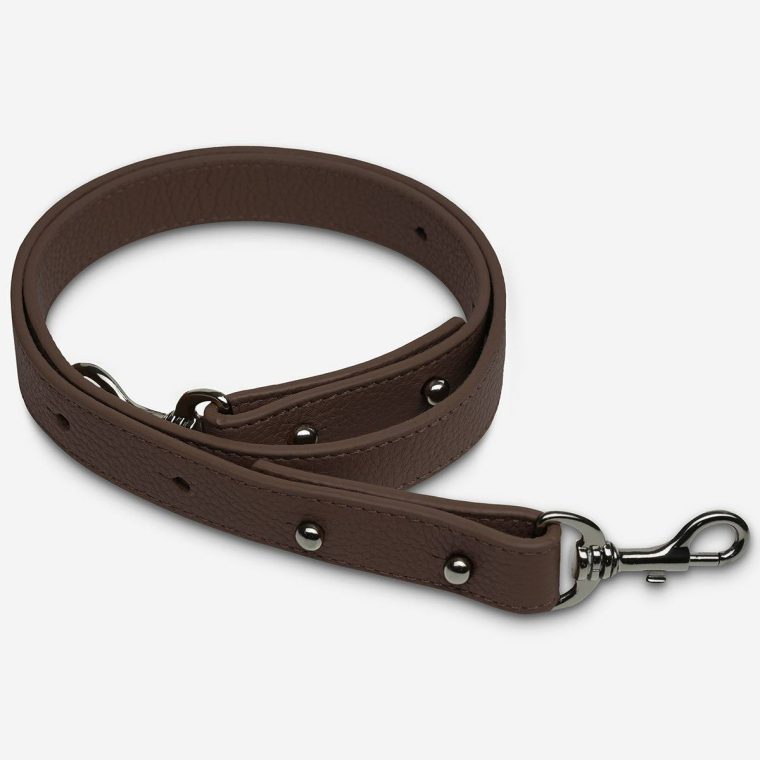 Cocoa Status Anxiety Leather Strap Medium - Cocoa Women Bag Straps - Image 2