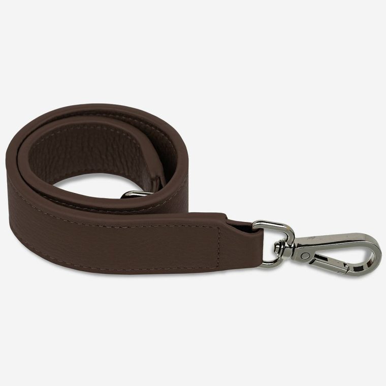 Cocoa Women Leather Strap Short - Cocoa Status Anxiety Bag Straps - Image 2
