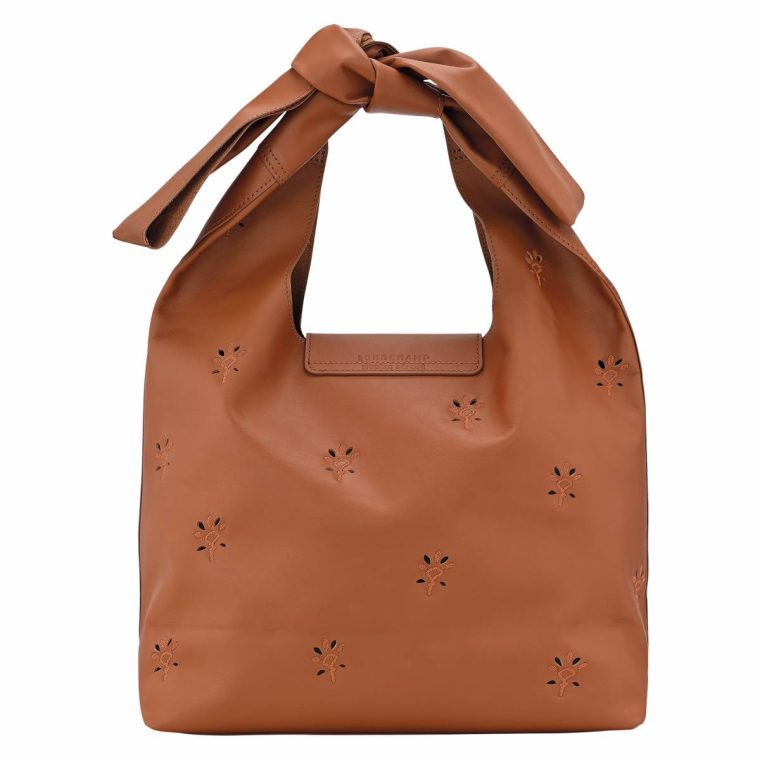 Cognac Leather Bags Longchamp Women Le Pliage Xtra M Shoulder Bag Cognac - Leather - Image 4