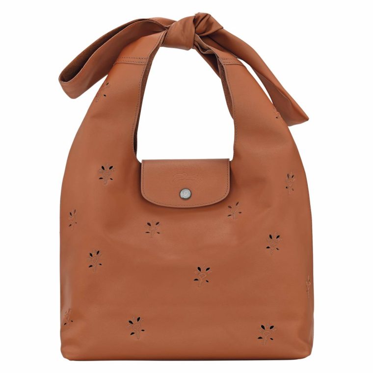 Cognac Leather Bags Longchamp Women Le Pliage Xtra M Shoulder Bag Cognac - Leather