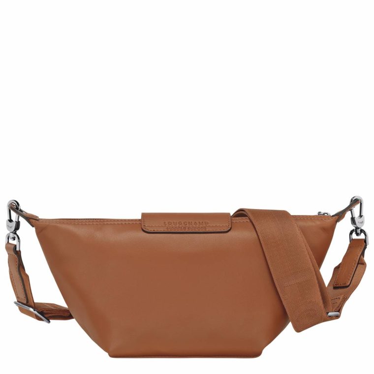 Cognac Longchamp Le Pliage Xtra Xs Crossbody Bag Cognac - Leather Leather Bags Women - Image 4