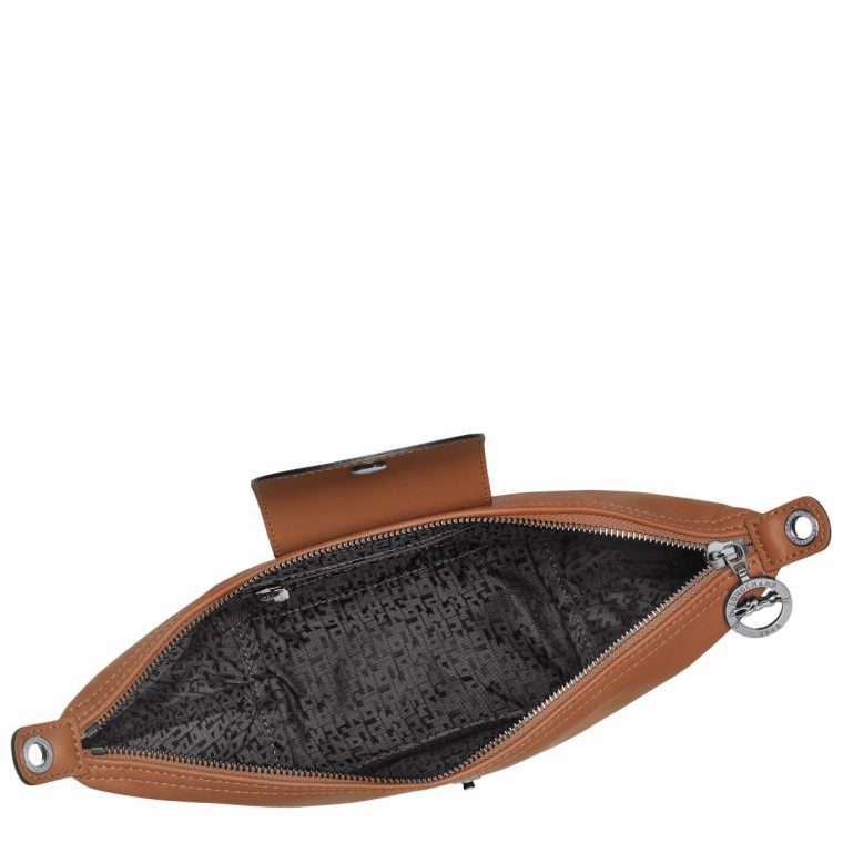 Cognac Longchamp Le Pliage Xtra Xs Crossbody Bag Cognac - Leather Leather Bags Women - Image 5
