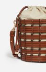 Cognac Women Crossbody Bags Small Leather Bucket Bag In Cowhide Leather Vanessa Bruno - Image 2