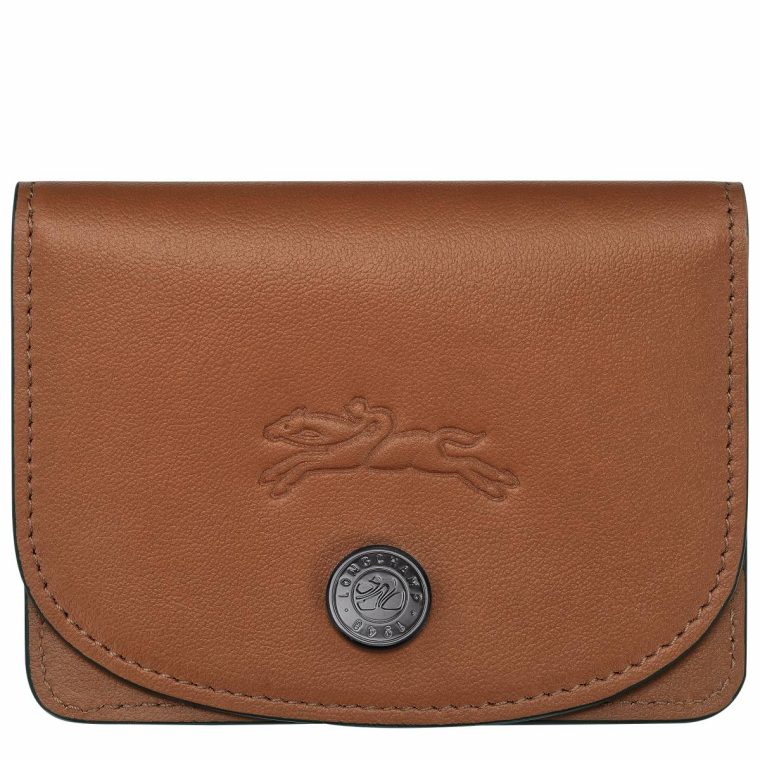 Cognac Women Longchamp Le Pliage Xtra Card Holder Cognac - Leather Cardholders & Coin Purses