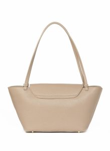 Courrier Courrier Tote Pebbled Leather Taupe Women Default Title Elleme - Image 4