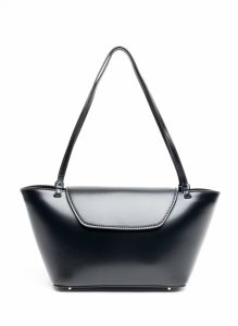 Courrier Elleme Black Courrier Tote Patent Leather Black Women