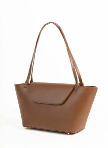 Courrier Women Elleme Courrier Tote Leather Cognac Default Title - Image 3