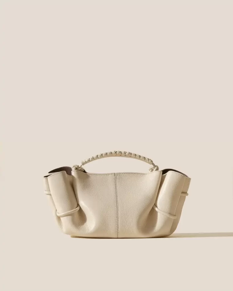 Cream Hereu Women Crossbody Bags Arta Mini - Pleated Crossbody Bag