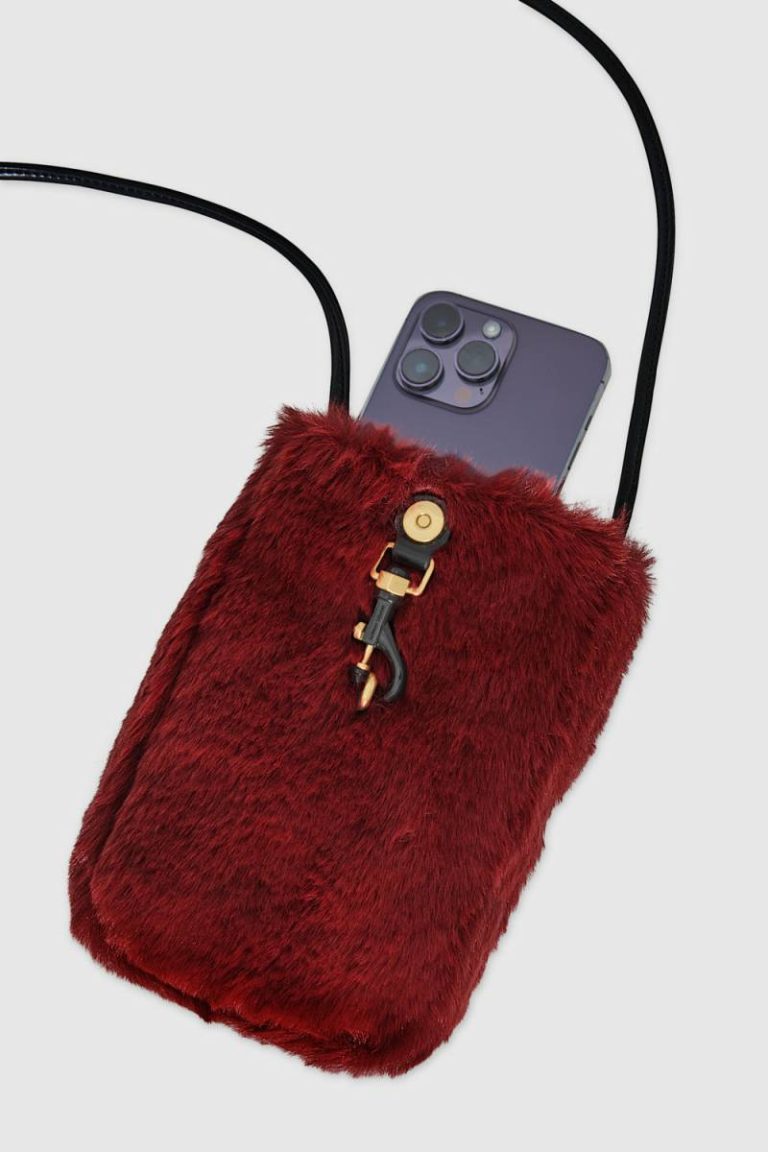 Crossbody Bag Maraschino Fur Phone Crossbody Women Rebecca Minkoff - Image 3